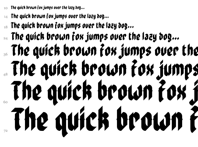 Zoulsister plus eYe/FS font waterfall